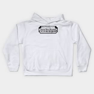 Silver Mist Meadow (Mono) Kids Hoodie